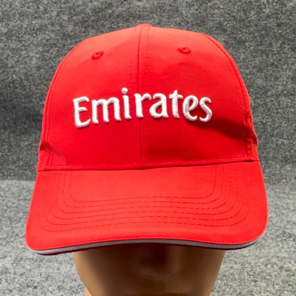 Emirates Fly Better Hat Cap Mens OS Red Baseball Dad Travel Strapback Airline